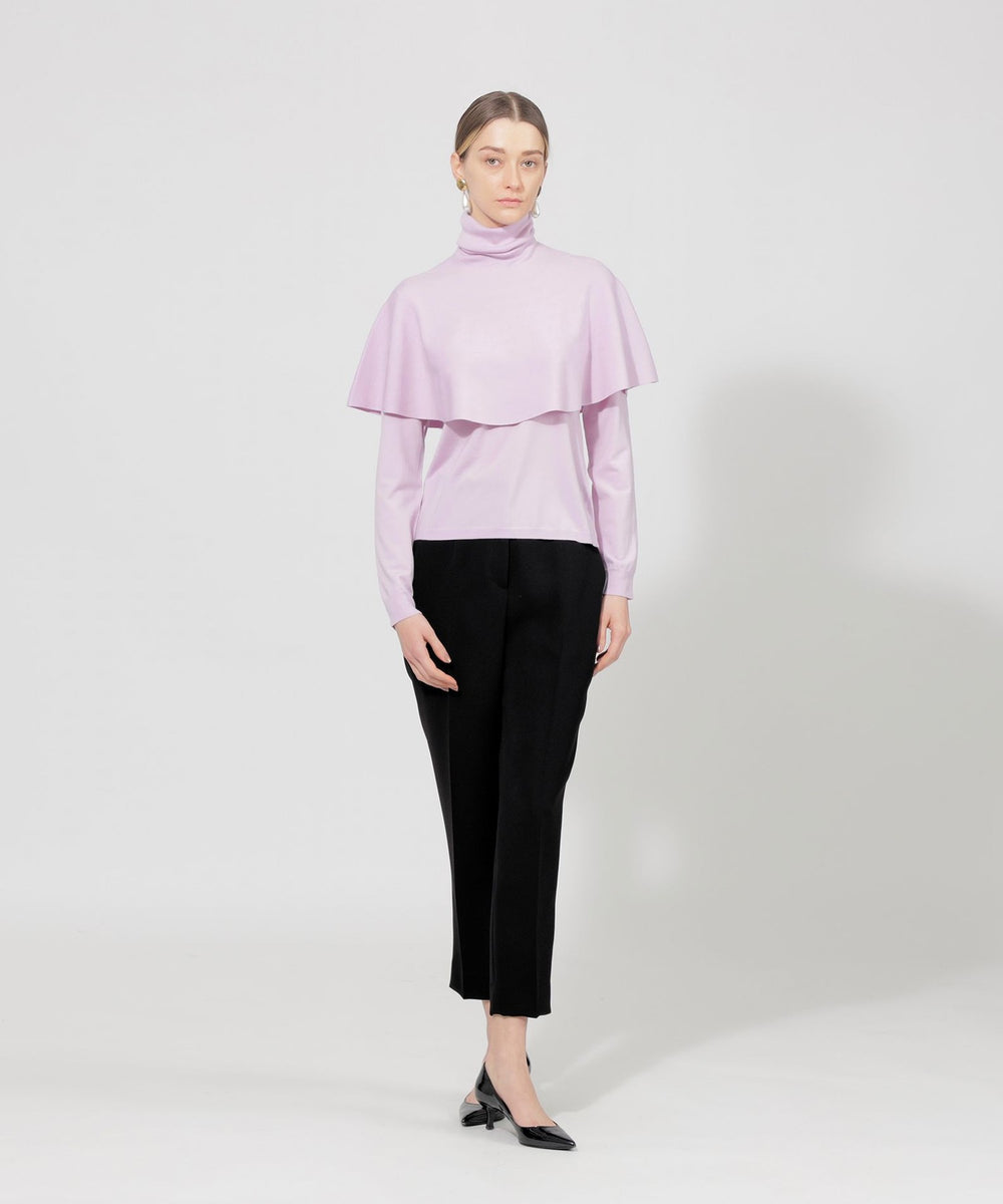 スーパーファインウール ケープレイヤードニット(トップス)｜EPOCA