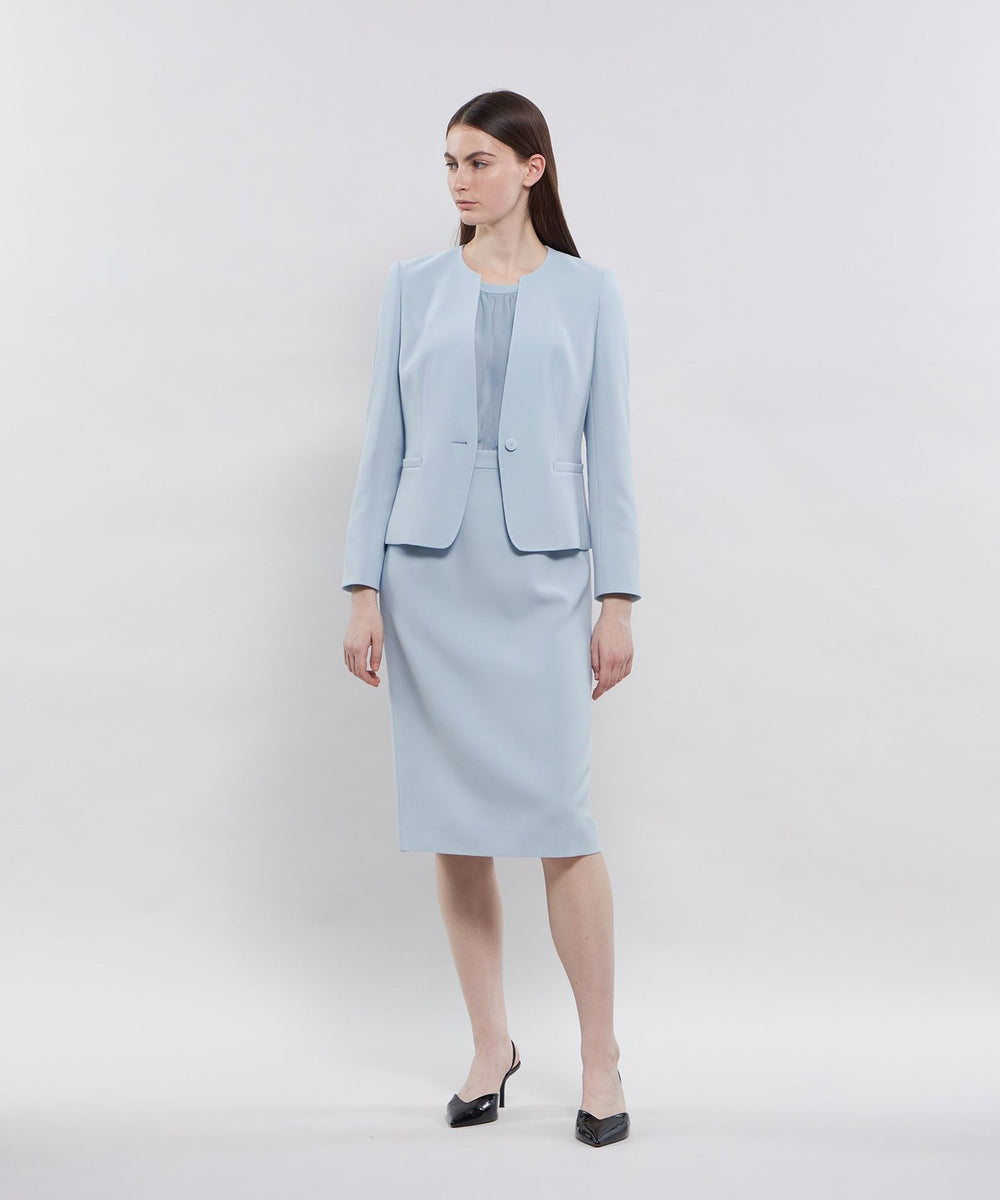 コンパクトダブルクロス シフォンコンビドレス(ワンピース)｜EPOCA