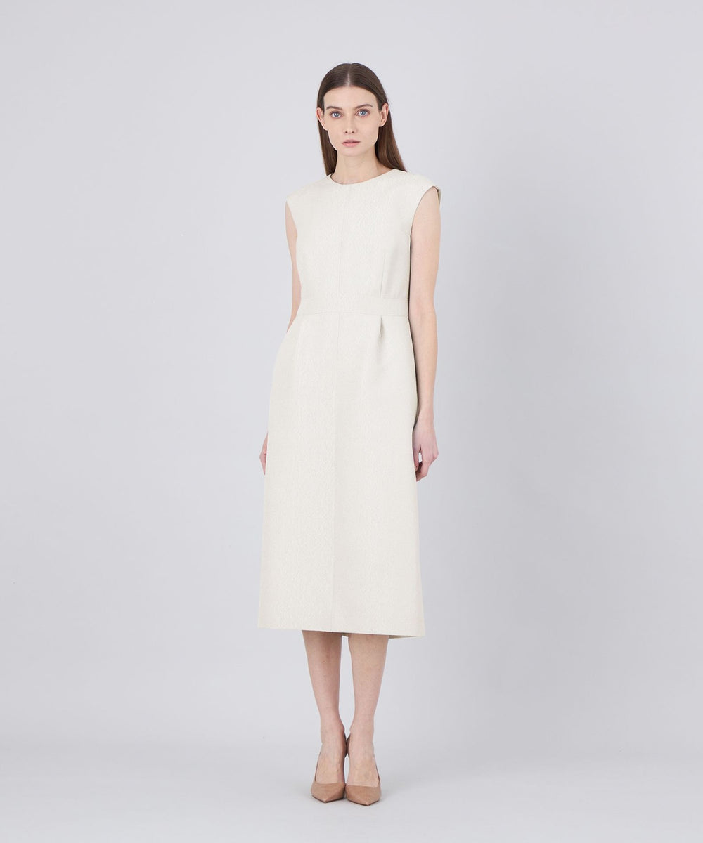 EPOCA DI BASE】 メタルラメジャカード ノースリーブドレス 《WEB＆一