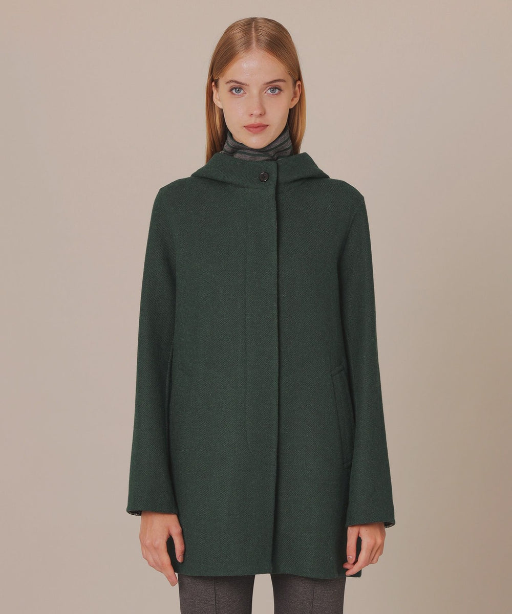 リバーチェックフーデットウールコート(コート)｜MACKINTOSH LONDON