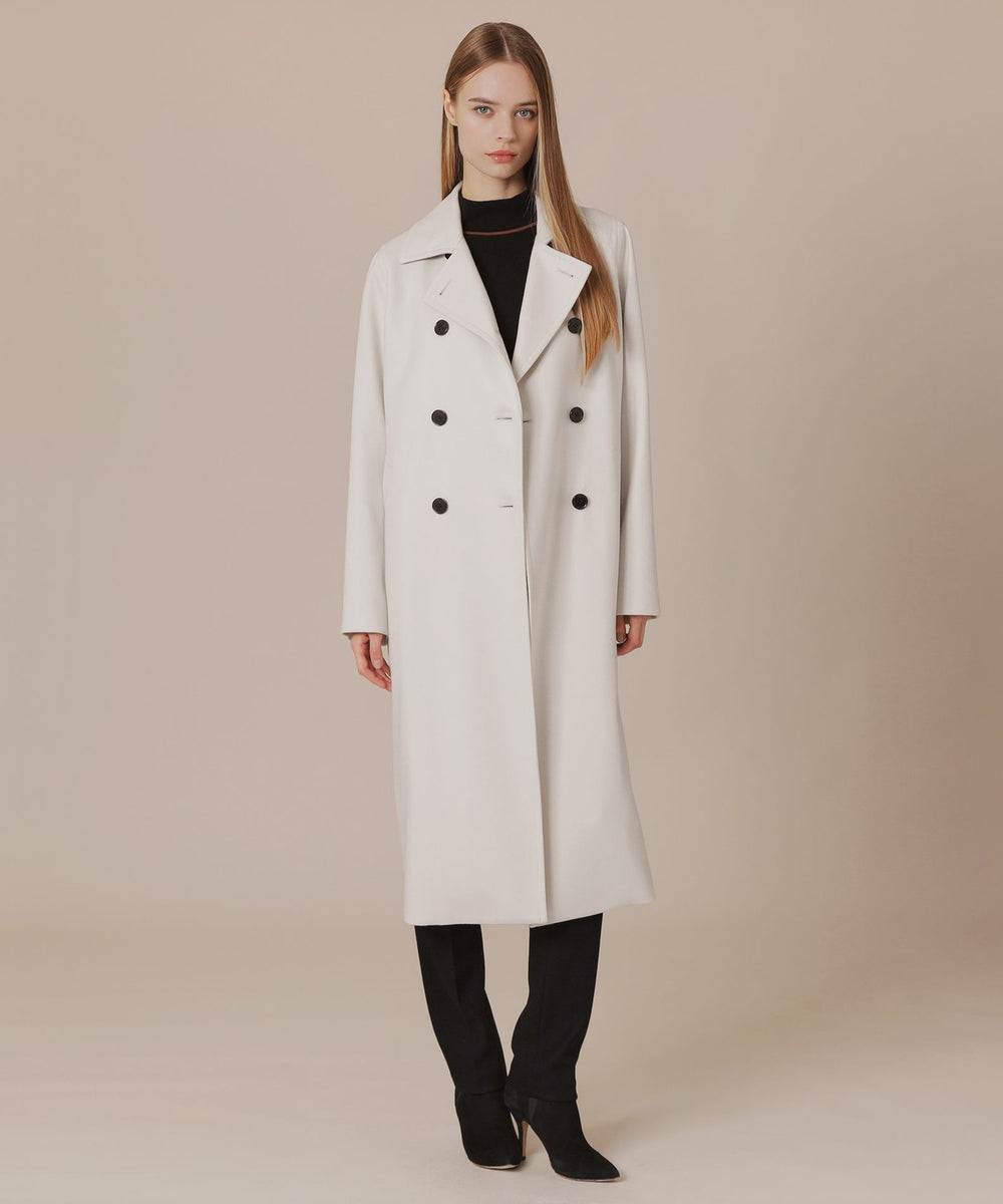 L】【KEIGHLEY/キースリー】二重織メルトンウールコート(コート