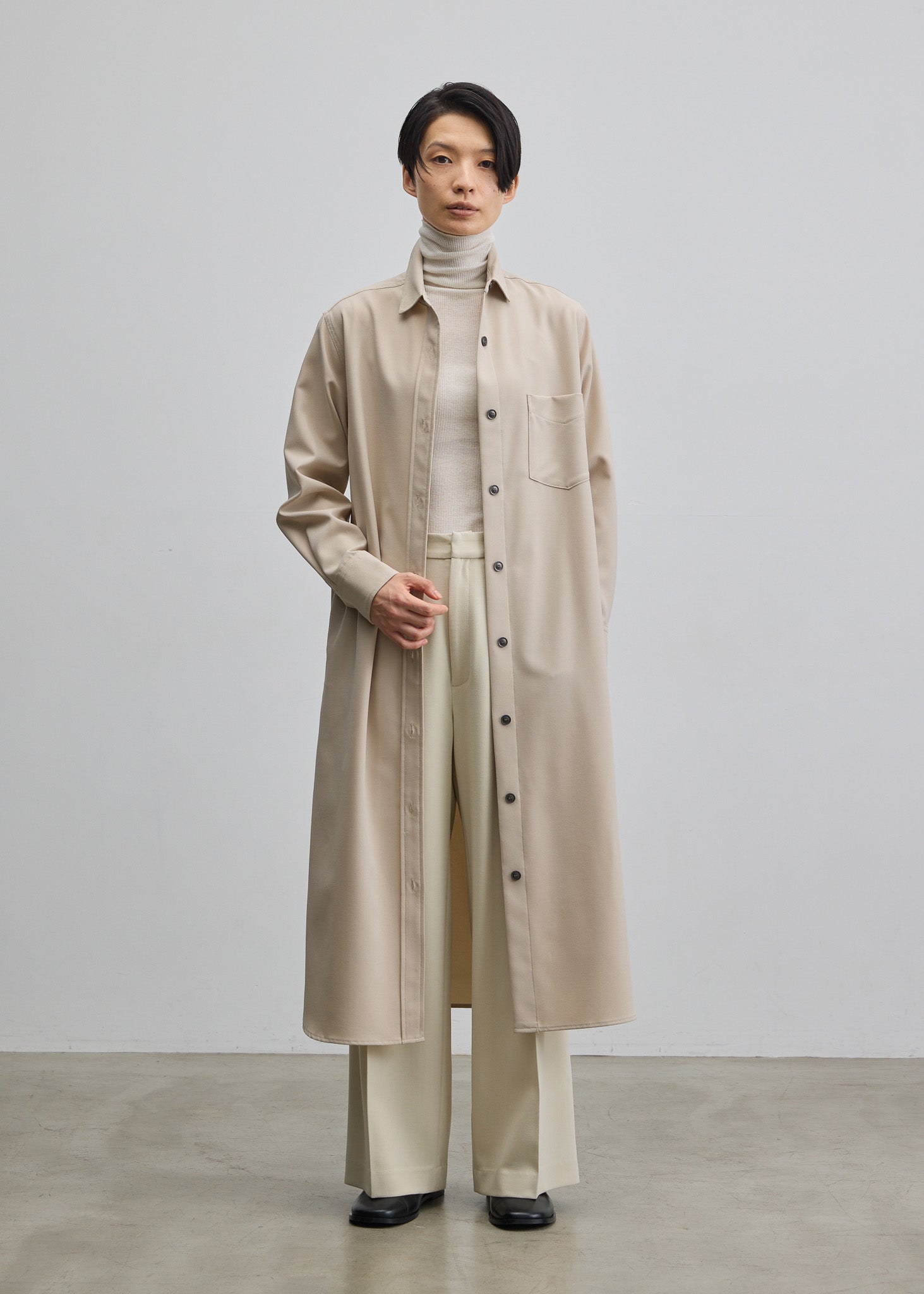 ソフトオックスシャツワンピース - SOÉJU online store｜上質な大人の