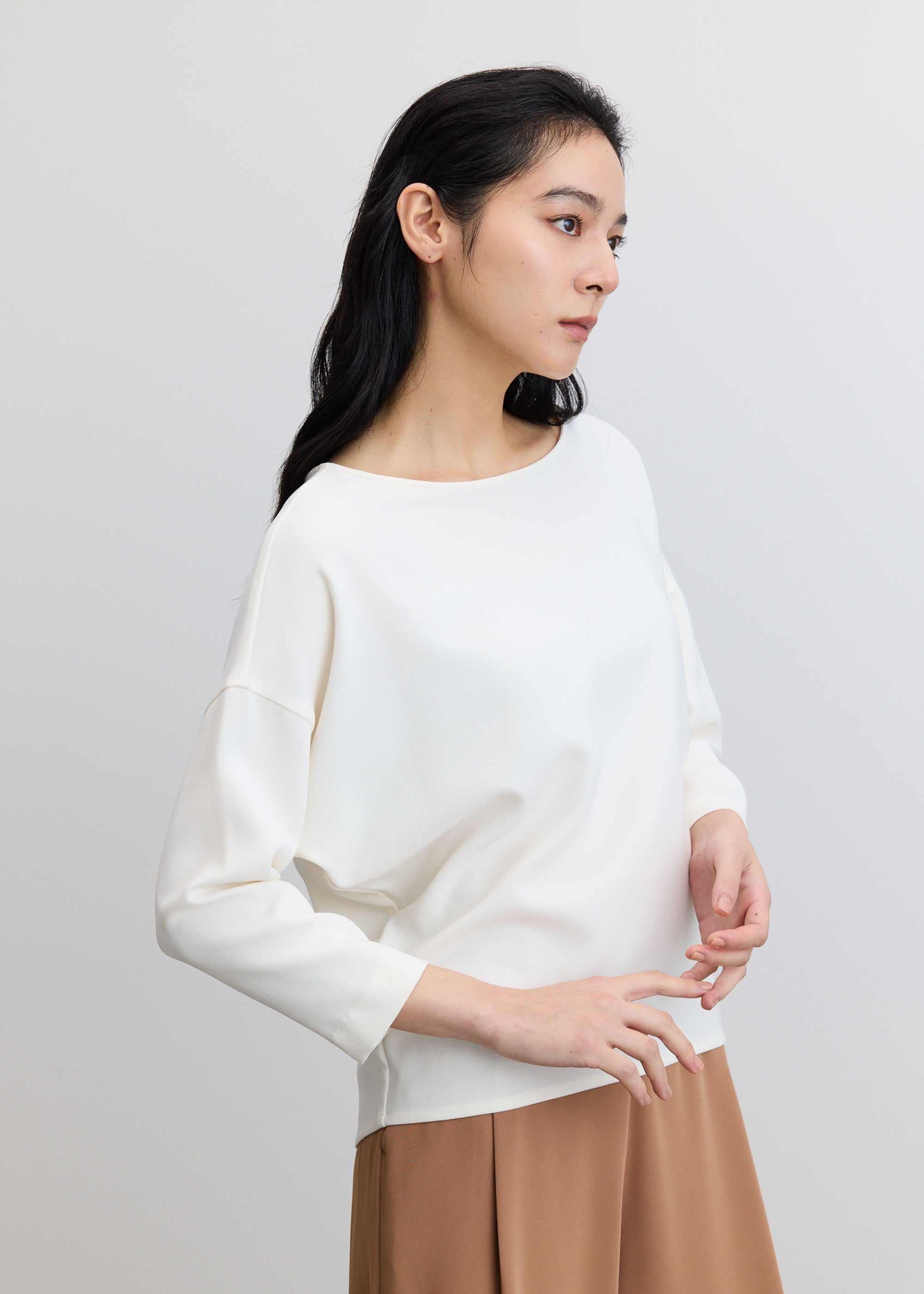 コクーンブラウス8分袖 - SOÉJU online store｜上質な大人の女性のため
