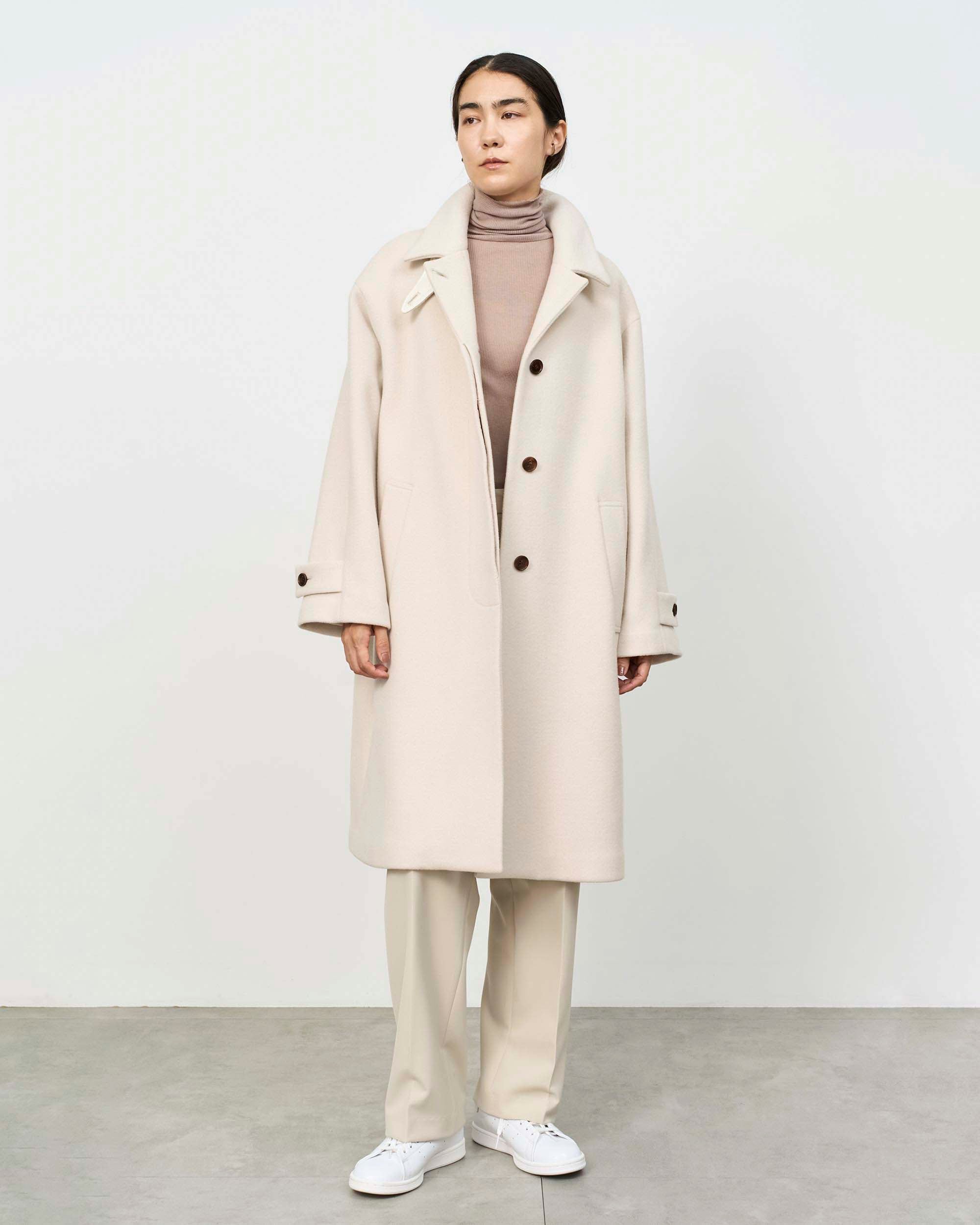 ジーロンラムステンカラーコート - SOÉJU online store｜上質な大人の