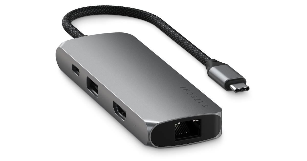 Satechi Multiport Pro Adapter V2 (with Ethernet) - Apple