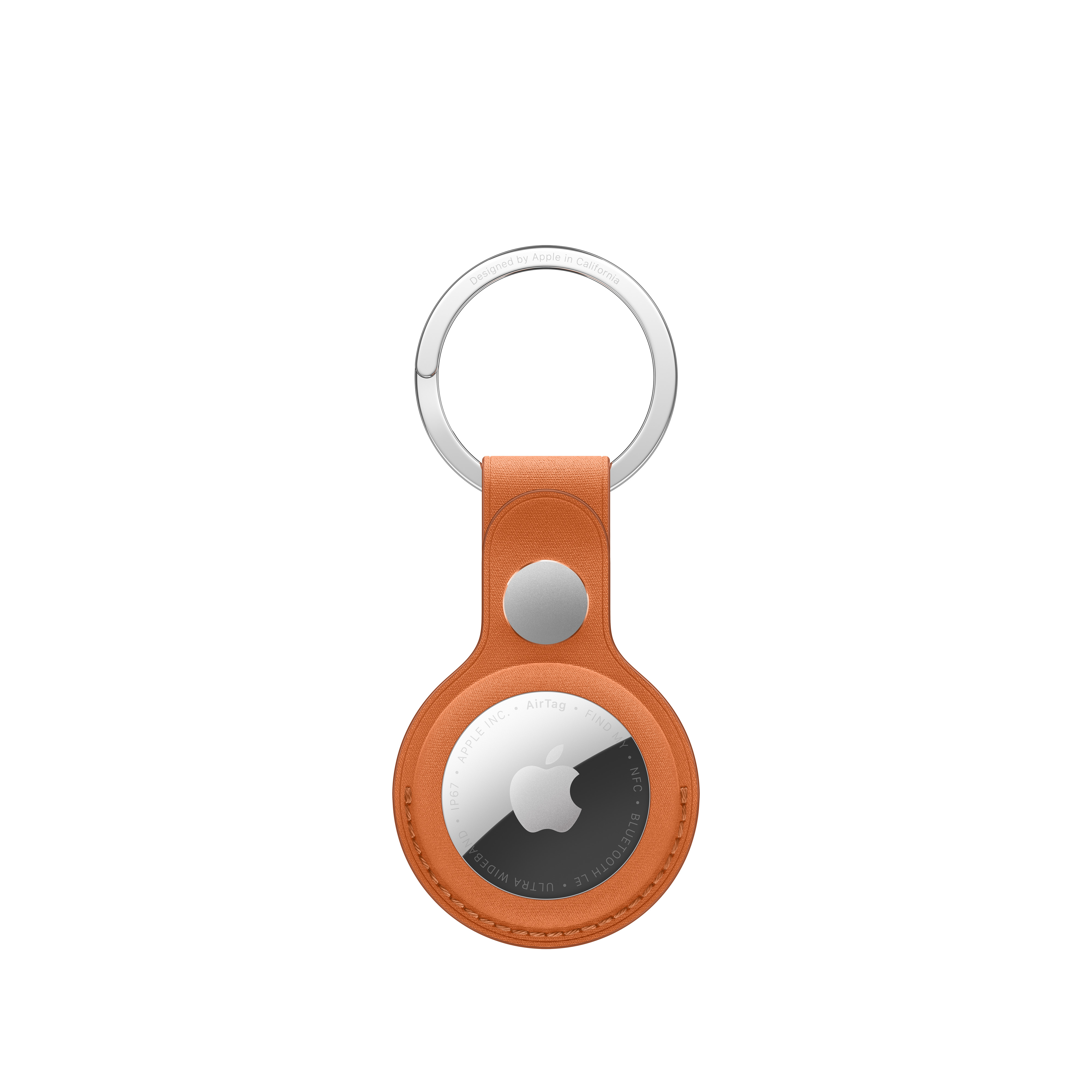AirTag FineWoven Key Ring - Fox Orange - Apple (CA)