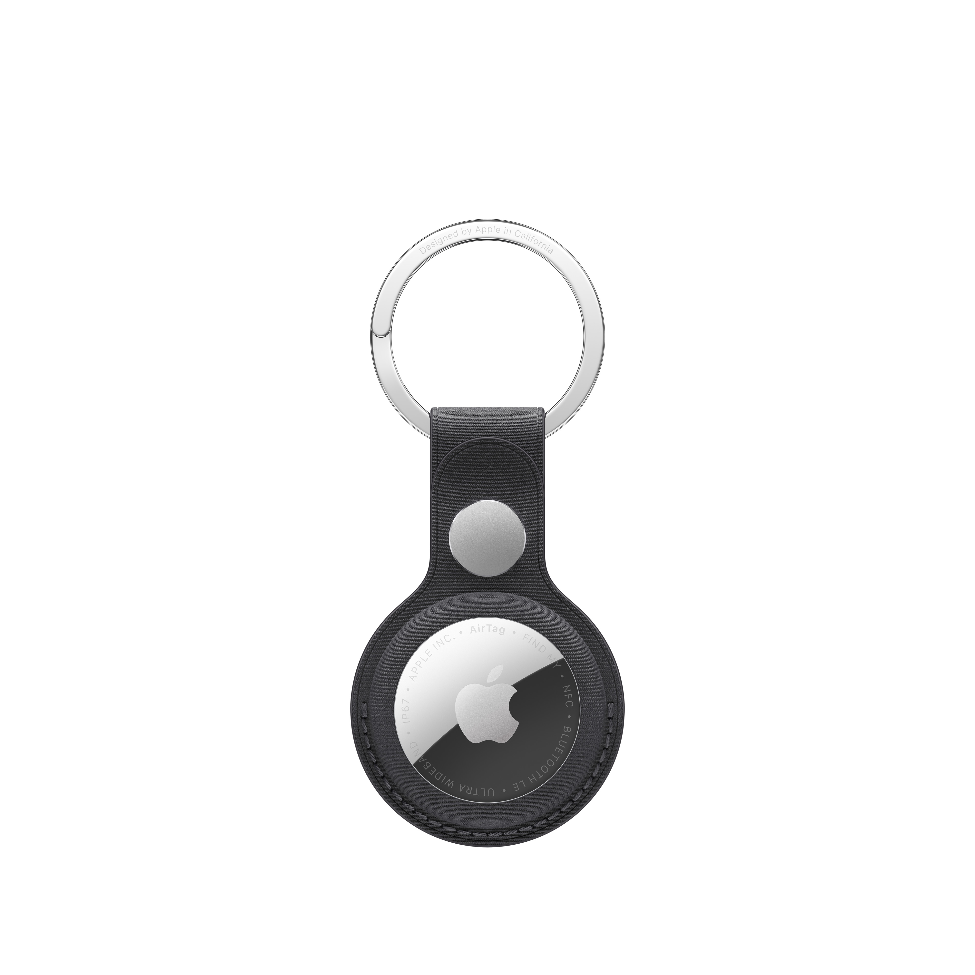 AirTag FineWoven Key Ring - Black - Apple (CA)