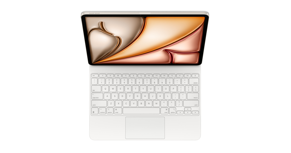 13インチiPad Air（M3）用Magic Keyboard - 英語（US） - ホワイト