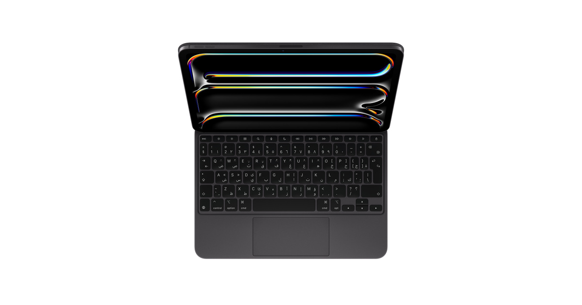 Magic Keyboard for iPad Pro 11‑inch (M5) - Arabic - Black - Apple