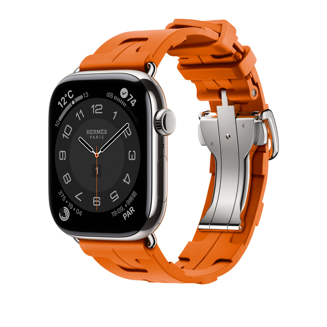 Apple Watch Hermès - 46mmケース用キリム（オレンジ）シンプル