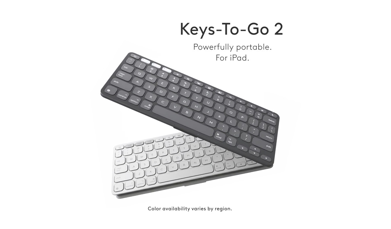 Logitech Keys-To-Go 2 for iPad - Gray - Education - Apple