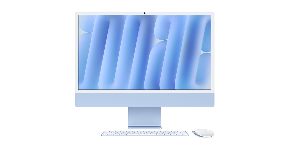 Buy iMac, 24-inch, M4 Chip, 10-core CPU, 10-core GPU, Blue