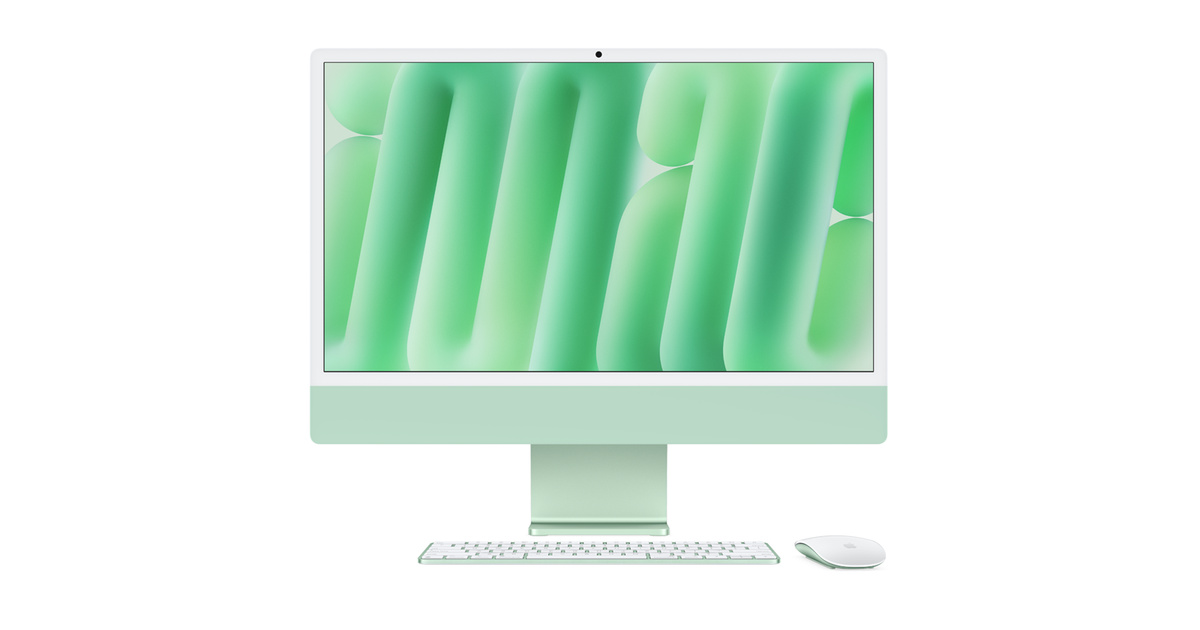 Buy iMac, 24-inch, M4 Chip, 8-core CPU, 8-core GPU, Green, Stand