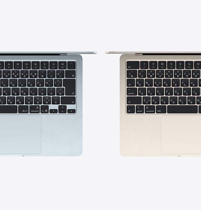 MacBook Air、13インチ、M4チップ、10コアCPU、8コアGPU、スカイブルー
