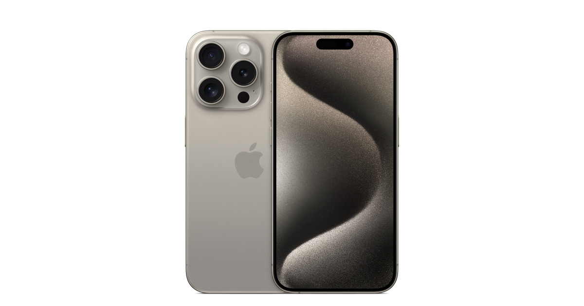 Refurbished iPhone 15 Pro 512GB - Natural Titanium (Unlocked) - Apple