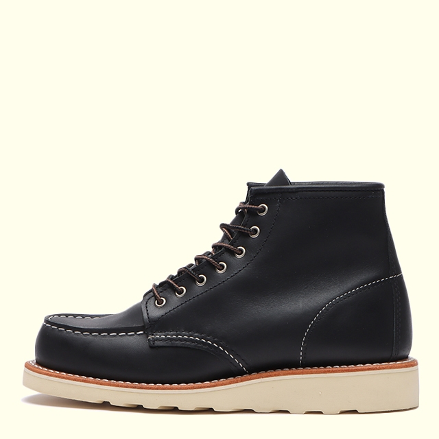 RED WING】 W'S 6' CLASSIC MOC(5H(22.5cm) BLACK BOUNDARY): Red Wing