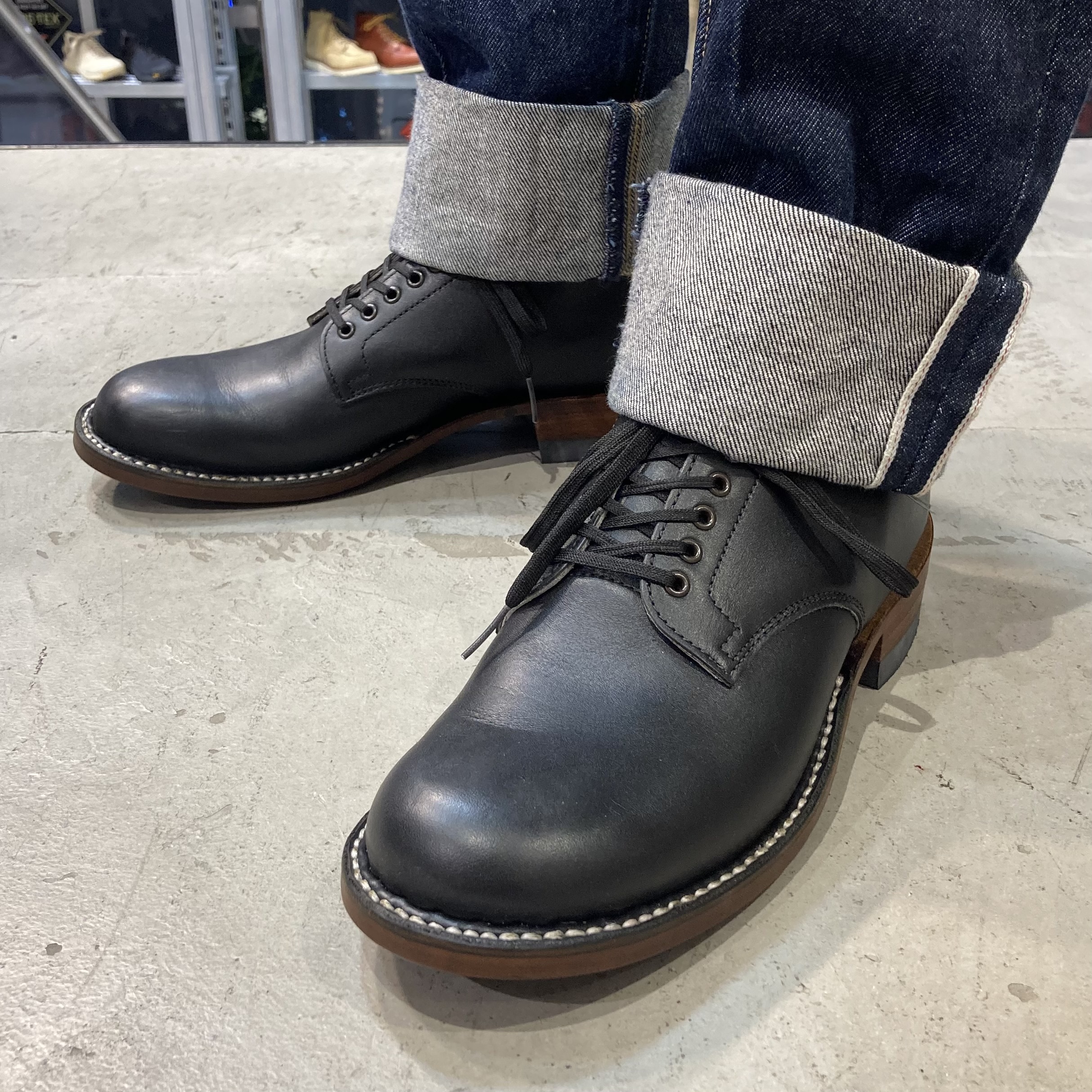 WHITE'S】 RETRO OXFORD(6(24.0cm) BLACK SDL): White's Boots