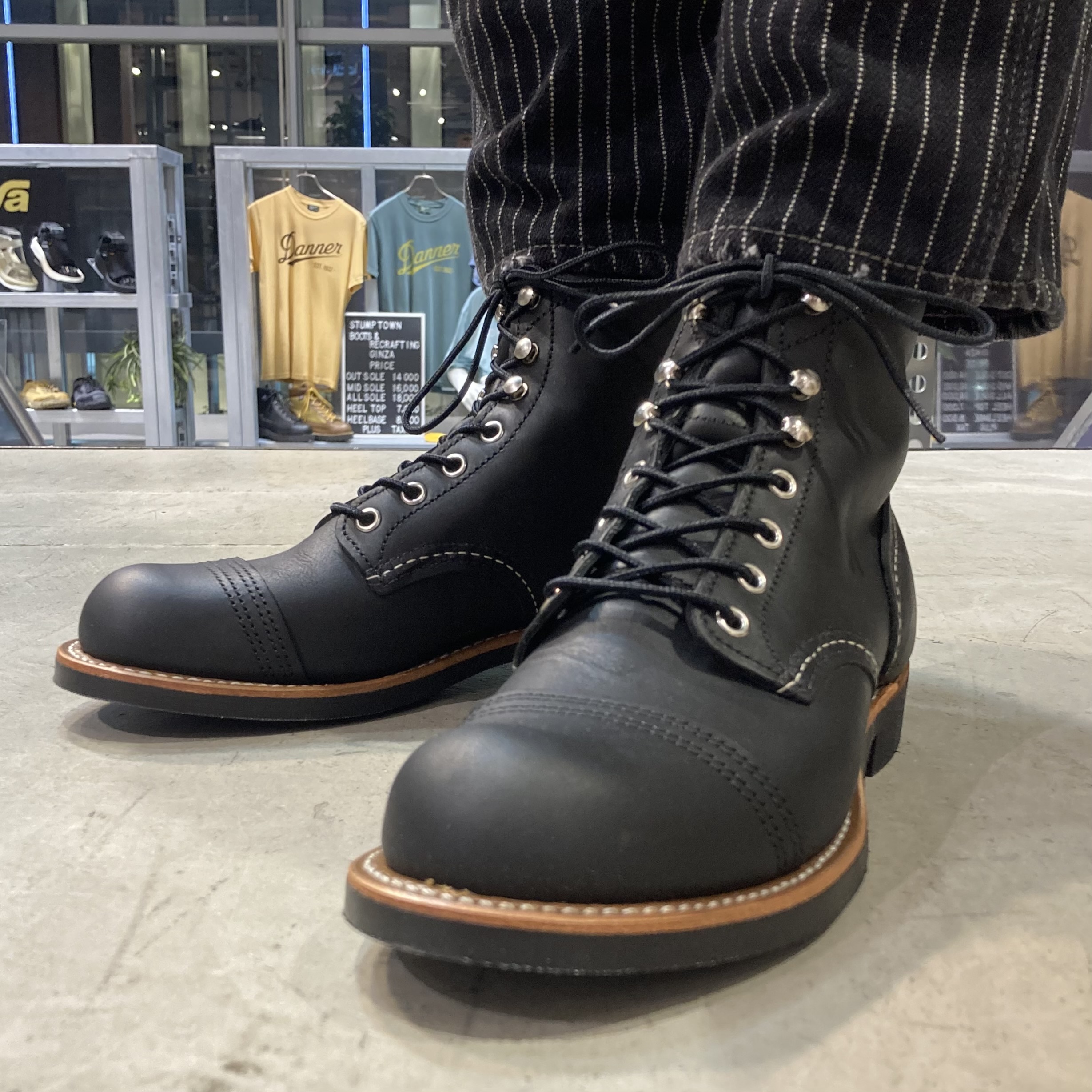REDWING】 IRON RANGER 8084(D)(6(24.0cm) BLACK HARNESS): Red Wing