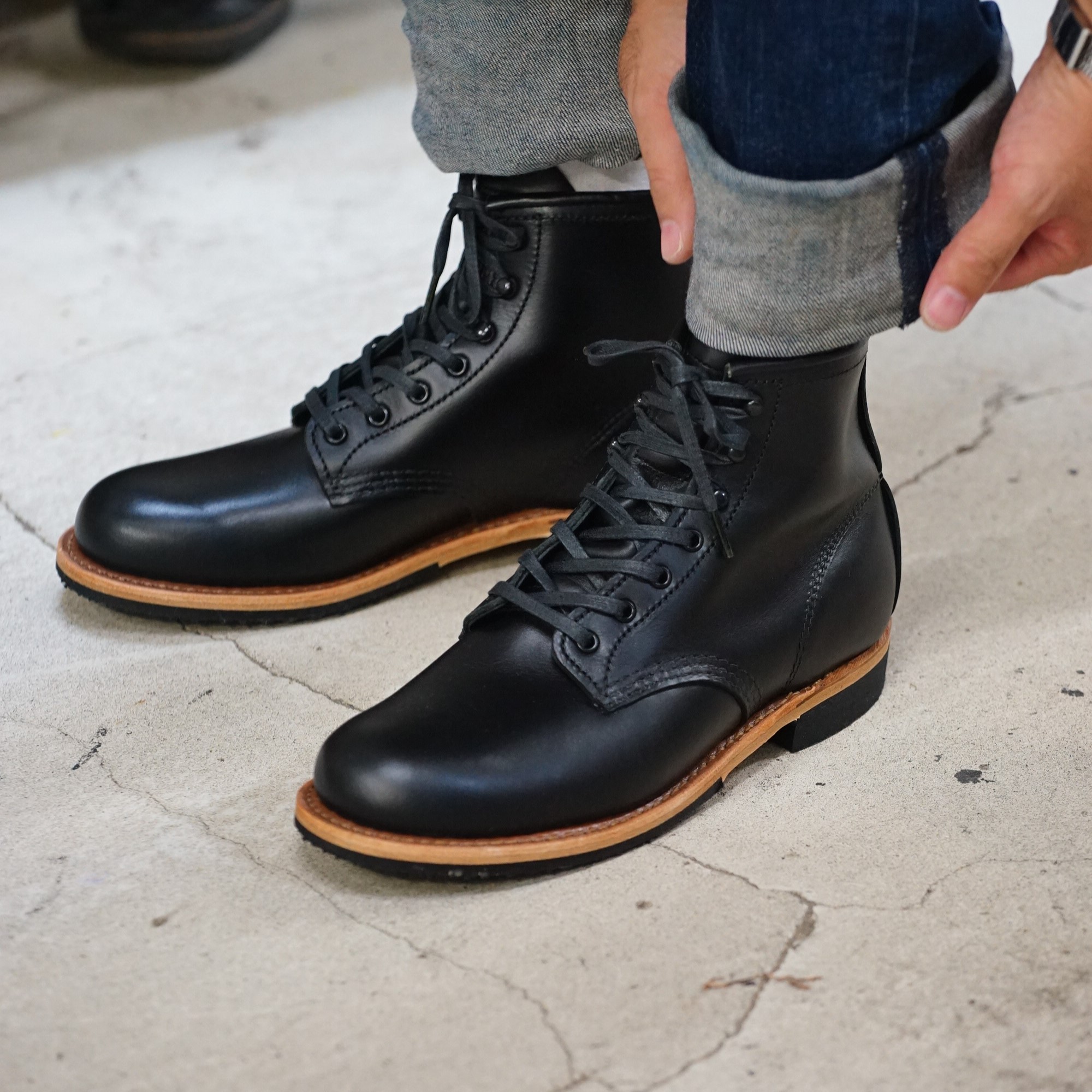 RED WING】BECKMAN 9423（D）(6H(24.5cm) BLACK EXCALIBUR): Red Wing
