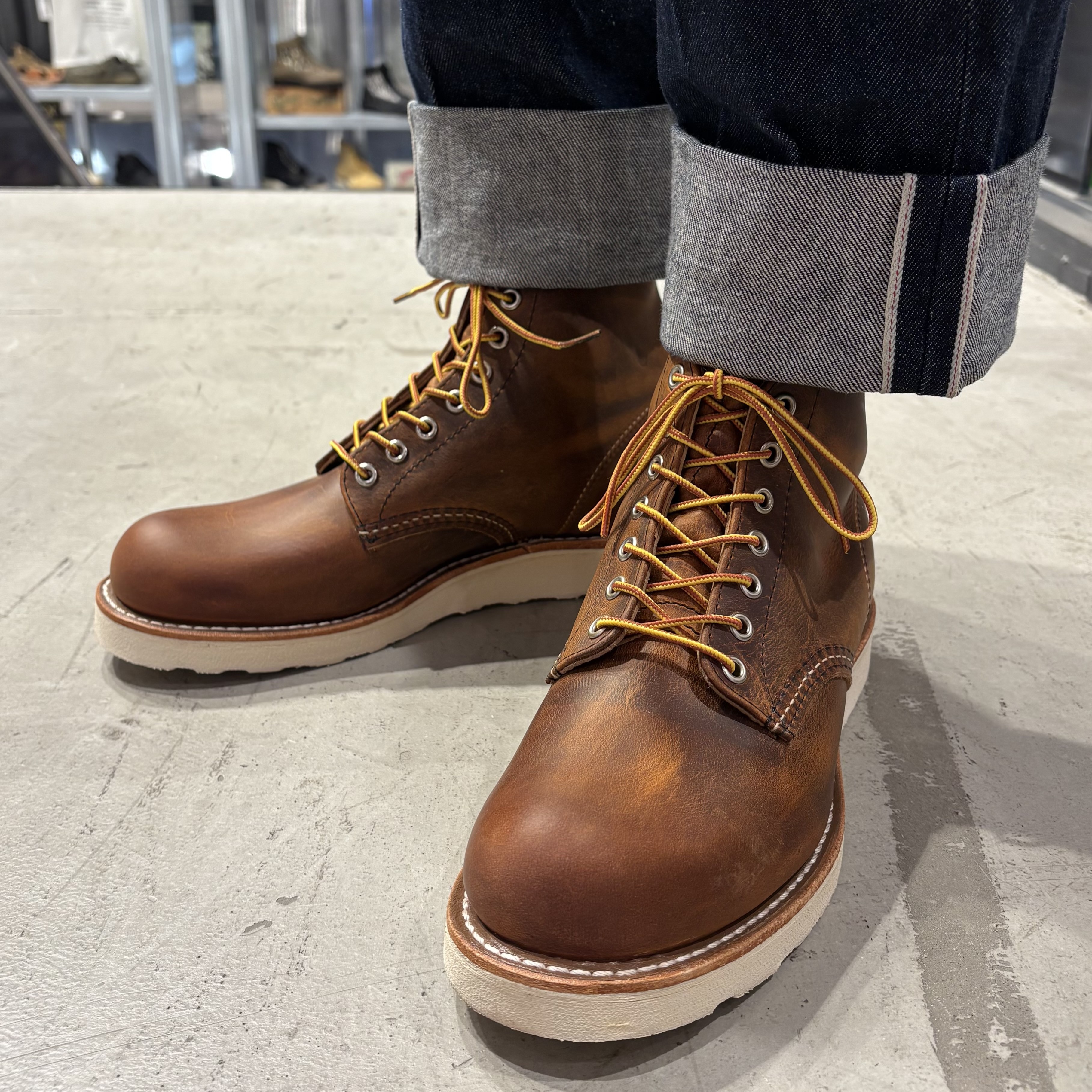 REDWING】6' CLASSIC ROUND 9111(6(24.0㎝) COPPER): Red Wing Shoes