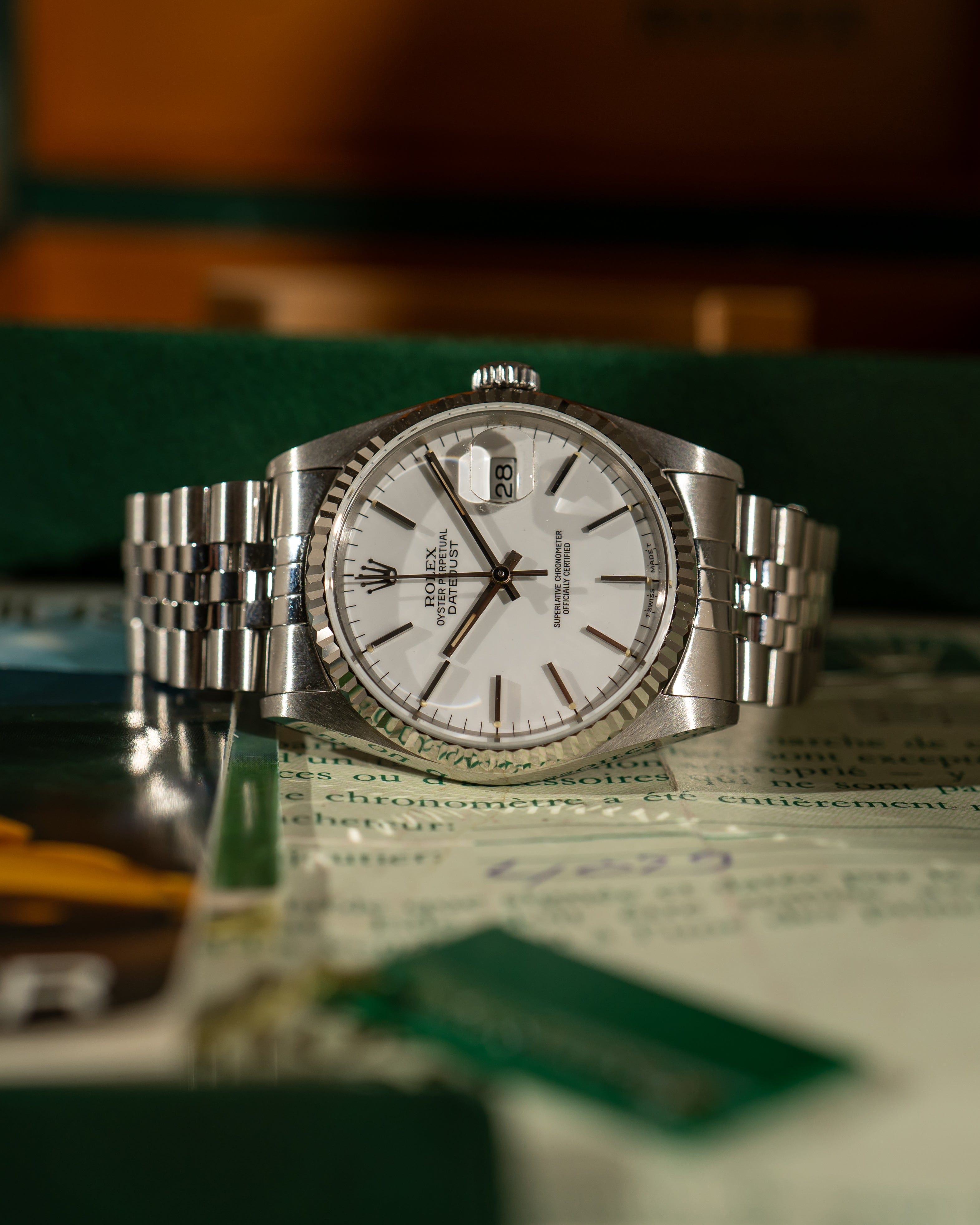 Datejust 16234 – White Porcelain Dial – Full Set (1992) – Stories