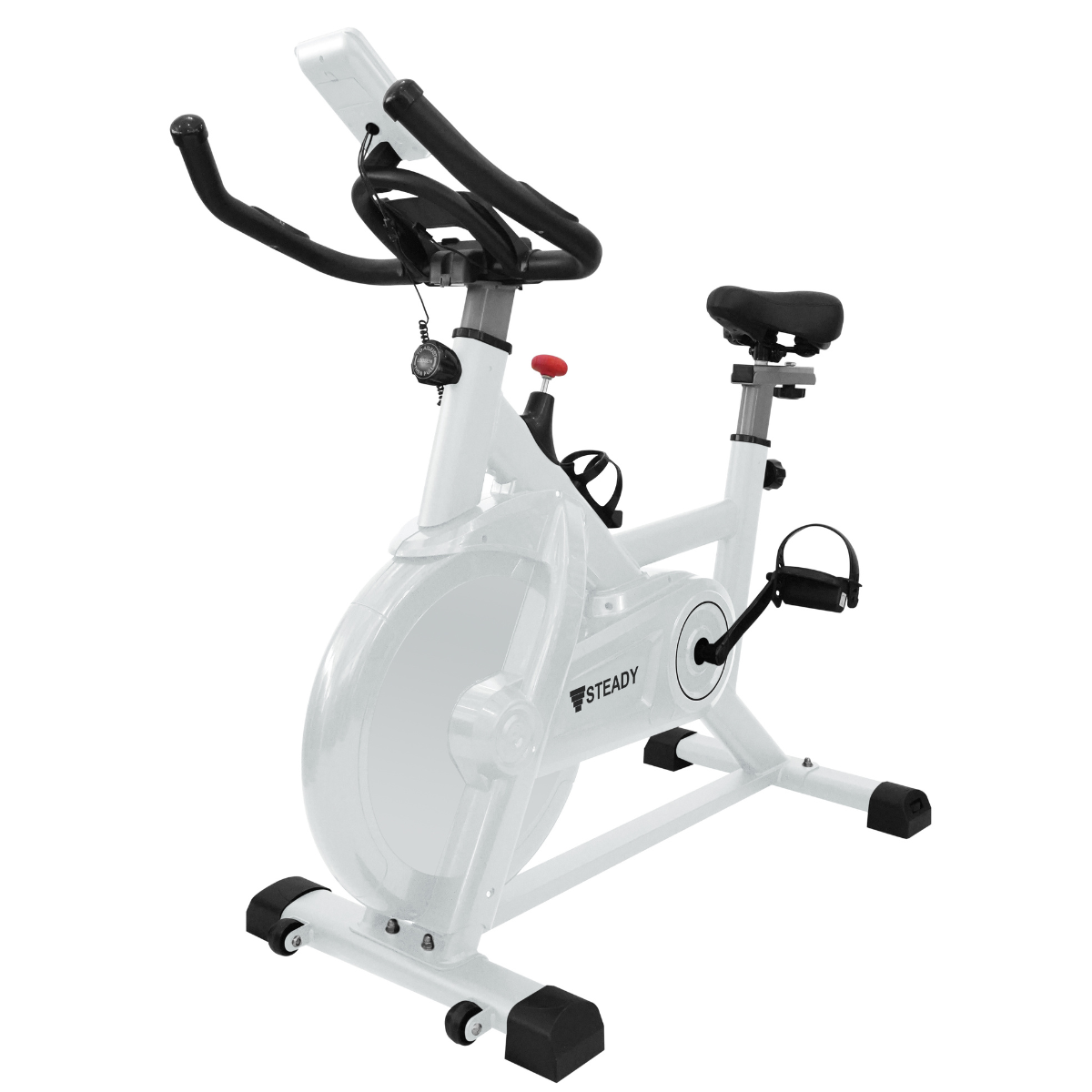 スピンバイク 静音 家庭用 軽量 組立簡単 タブレットホルダー付き 365