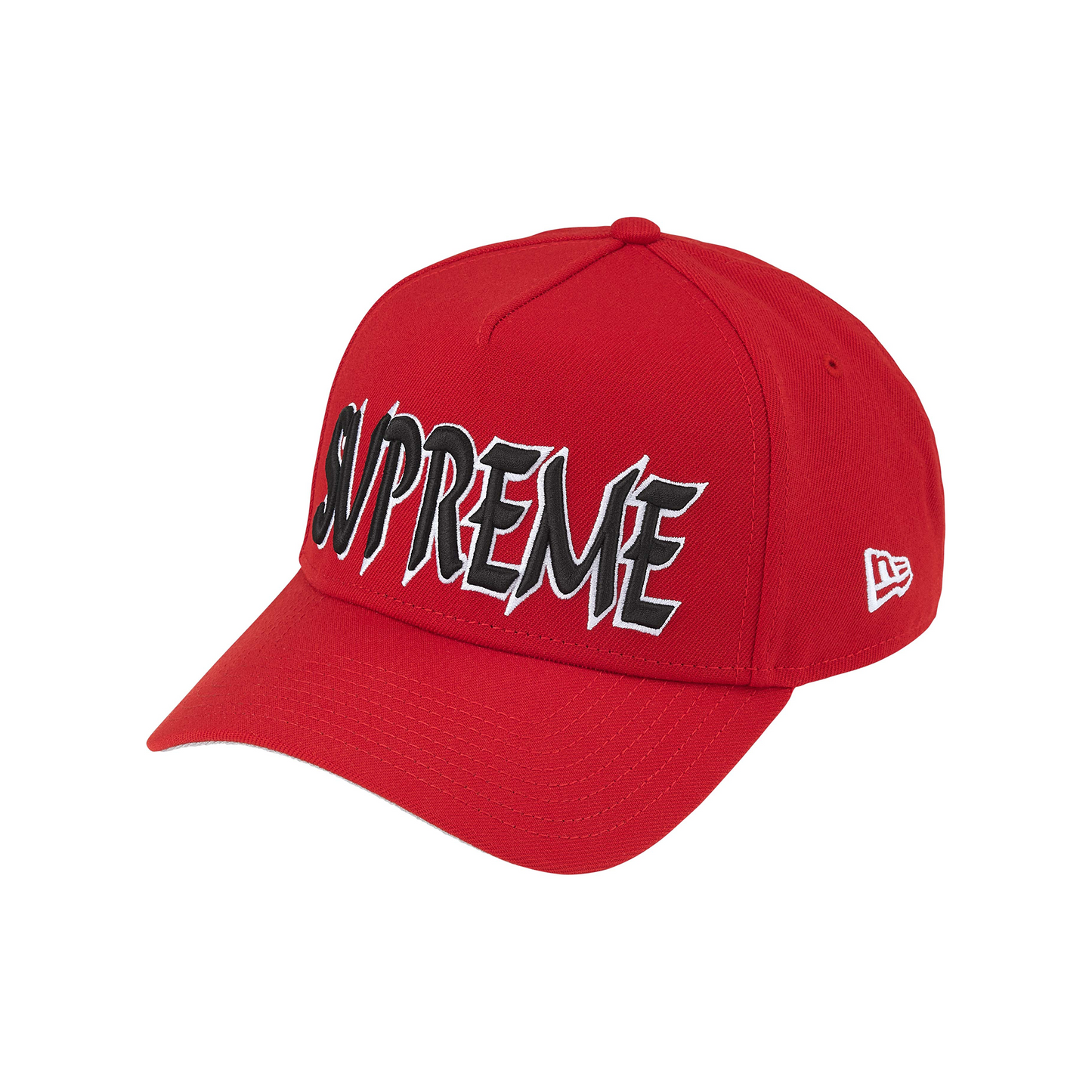 Supreme Sharp Spellout Adjustable New Era Cap Red (FW25