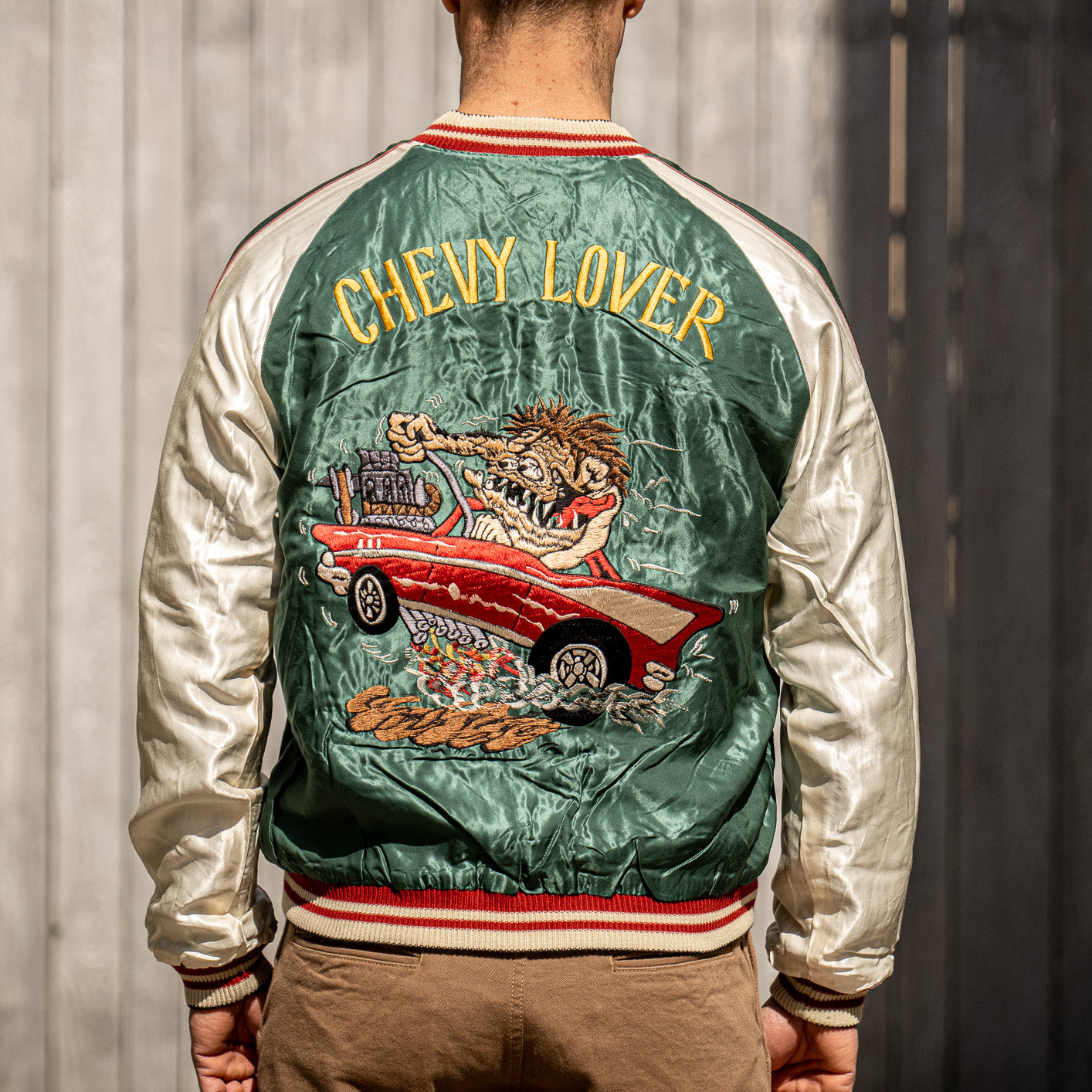 Tailor Toyo Reversible Souvenir Jacket – Tiger Head x Chevy Lover
