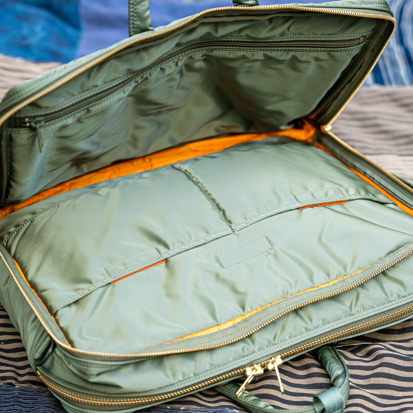 Porter Yoshida Tanker 3Way Briefcase - Sage Green