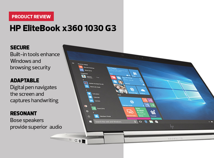 Review: HP EliteBook x360 1030 G3 Gives Agencies Extra Security