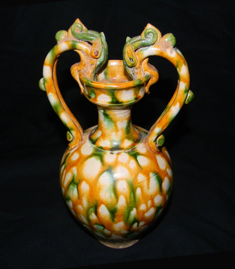 唐三彩 龍耳瓶：陶磁器 | 野崎淳之介 『玉石混淆 美術館』 blogsite