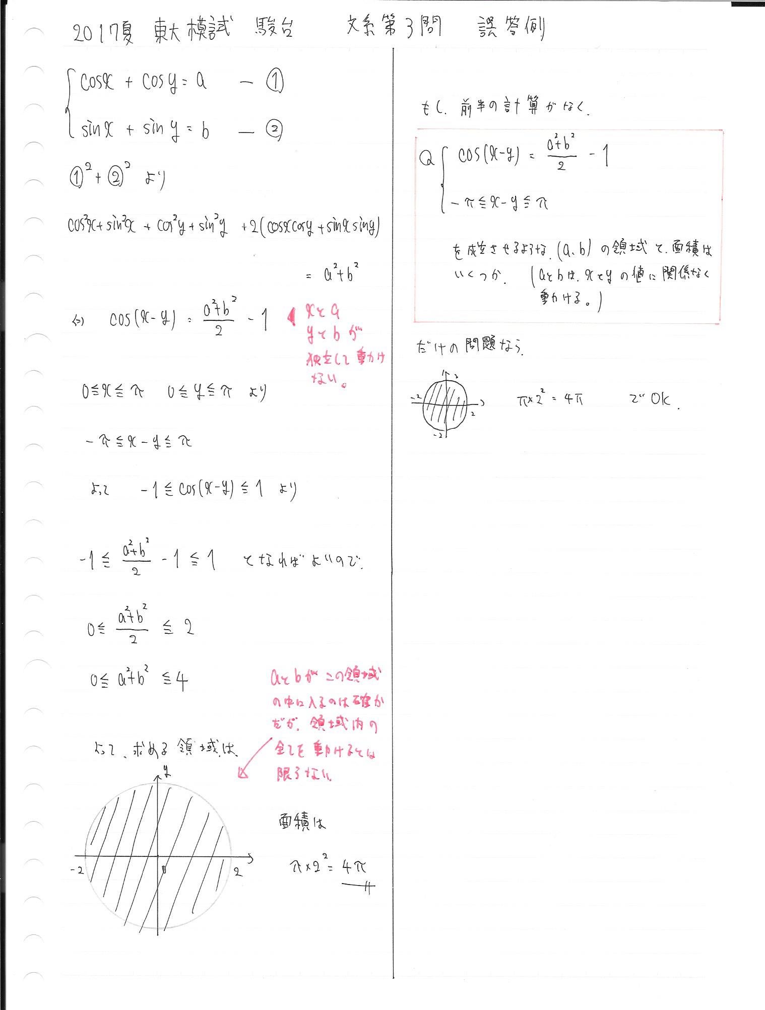 日本一早い東大模試解説】2017夏 駿台実戦 文系第3問 | 日本で