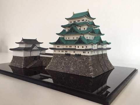 童友社彦根城の塗装② | 城郭模型製作工房