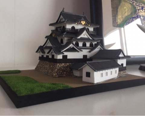 童友社彦根城の塗装② | 城郭模型製作工房