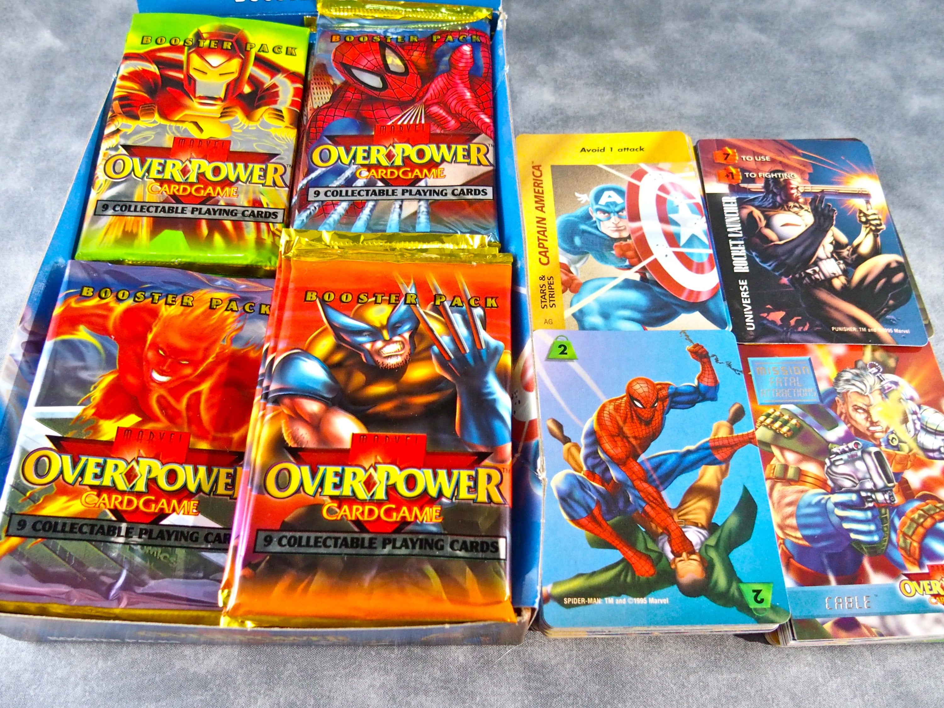 MARVEL OVER POWERという古いトレーディングカードを開封する！前編