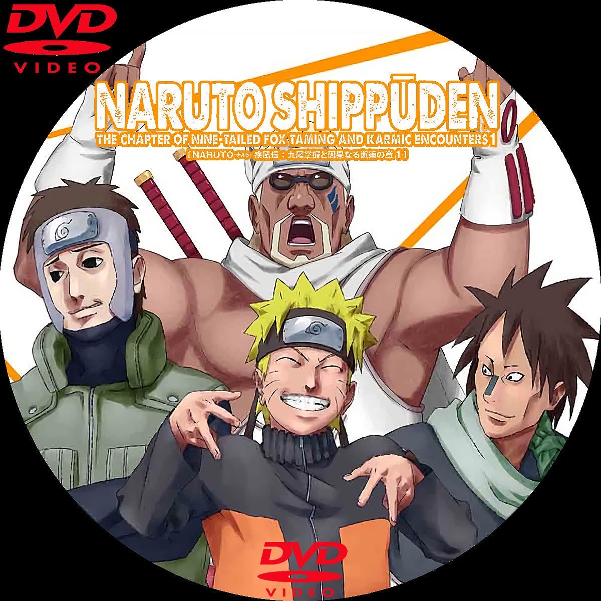 NARUTO-ナルト- 疾風伝 九尾掌握と因果なる邂逅の章 DVDラベル | いま