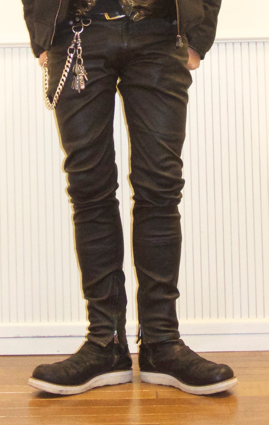 BACKBONE(バックボーン)ストレッチシープレザーパンツ | amexclothing