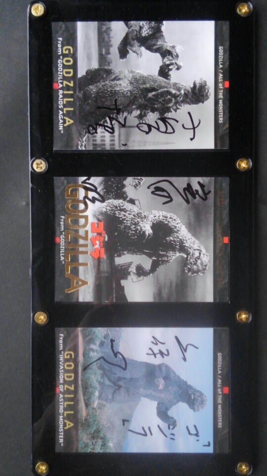ゴジラ映画、主演役者サインカード額 | ブログやめようぜ