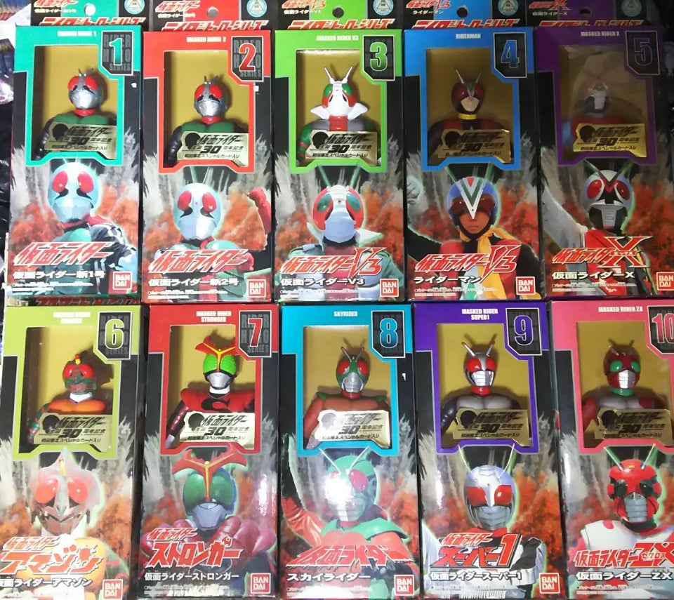 ライダーヒーローシリーズ(仮面ライダー1号～仮面ライダーZX) | 特撮