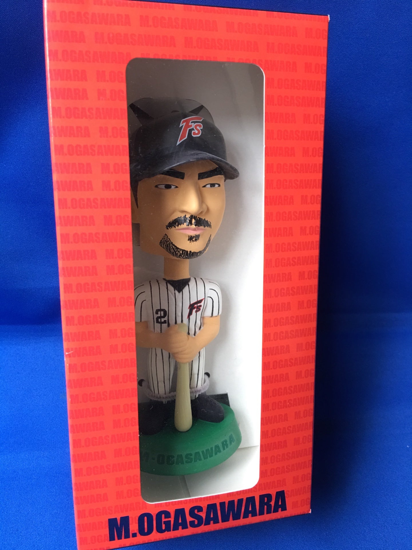 ▽ 小笠原道大 日本ハムファイターズ FC会員限定特典 ボブルヘッド