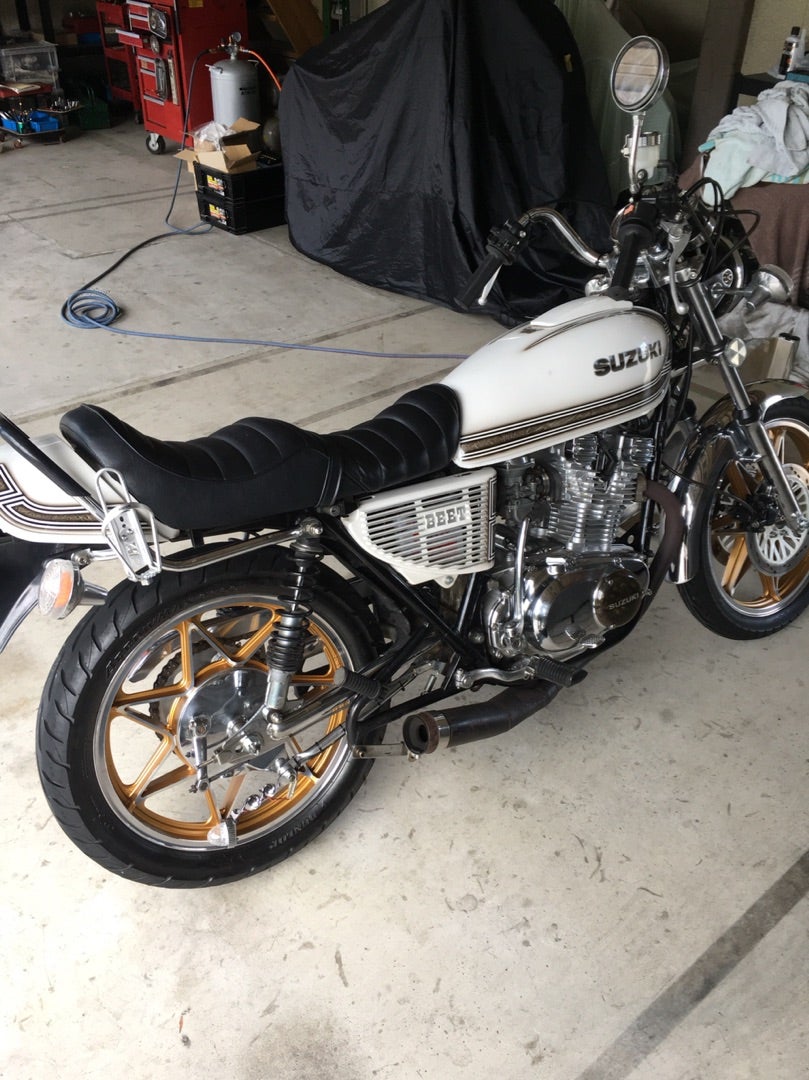 GS750リアホイールGS400ザリゴキバブ等のリアディスク化に