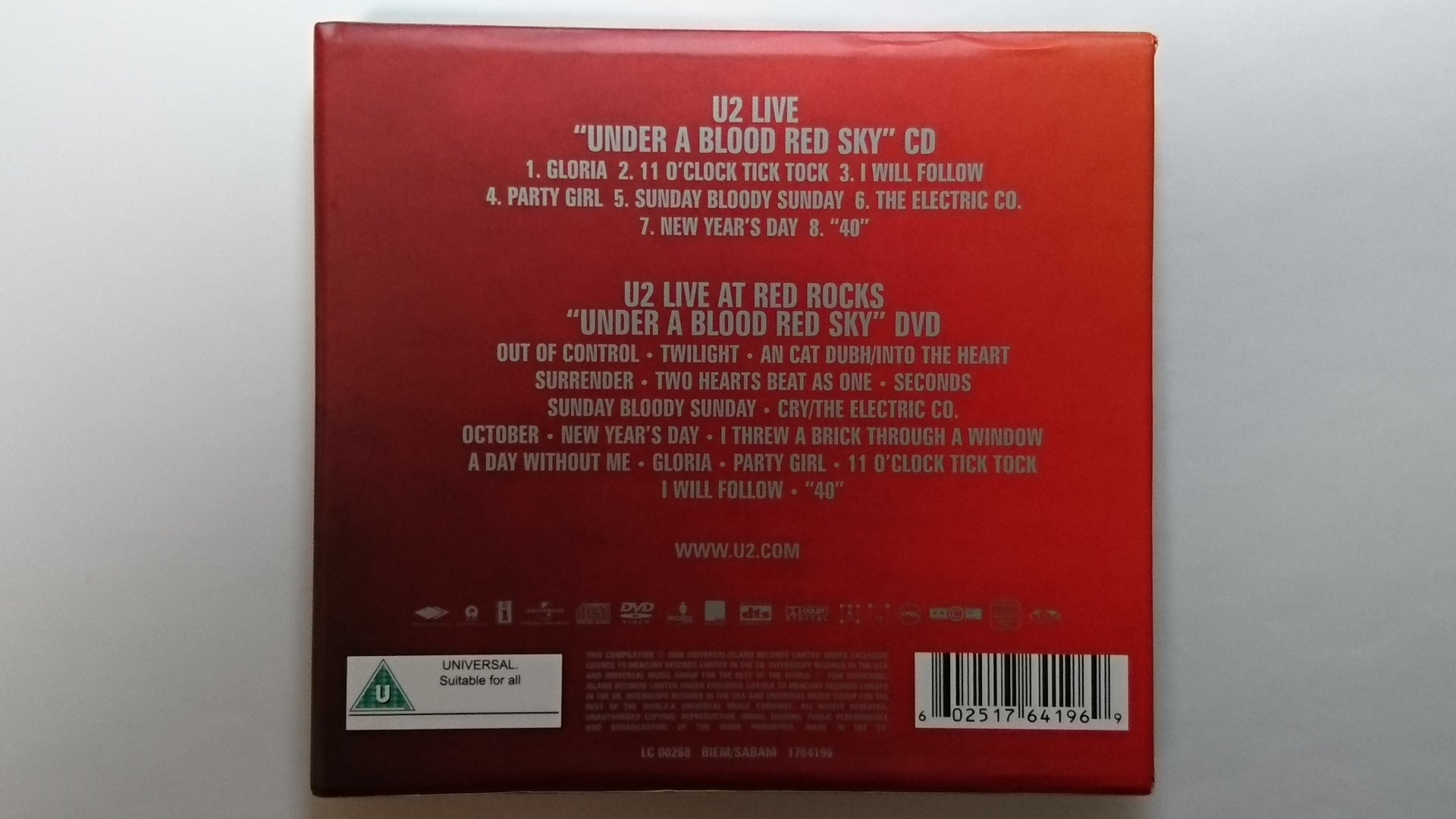 U2 / ブラッド・レッド・スカイ＝四騎＝（リマスター） | 今日も