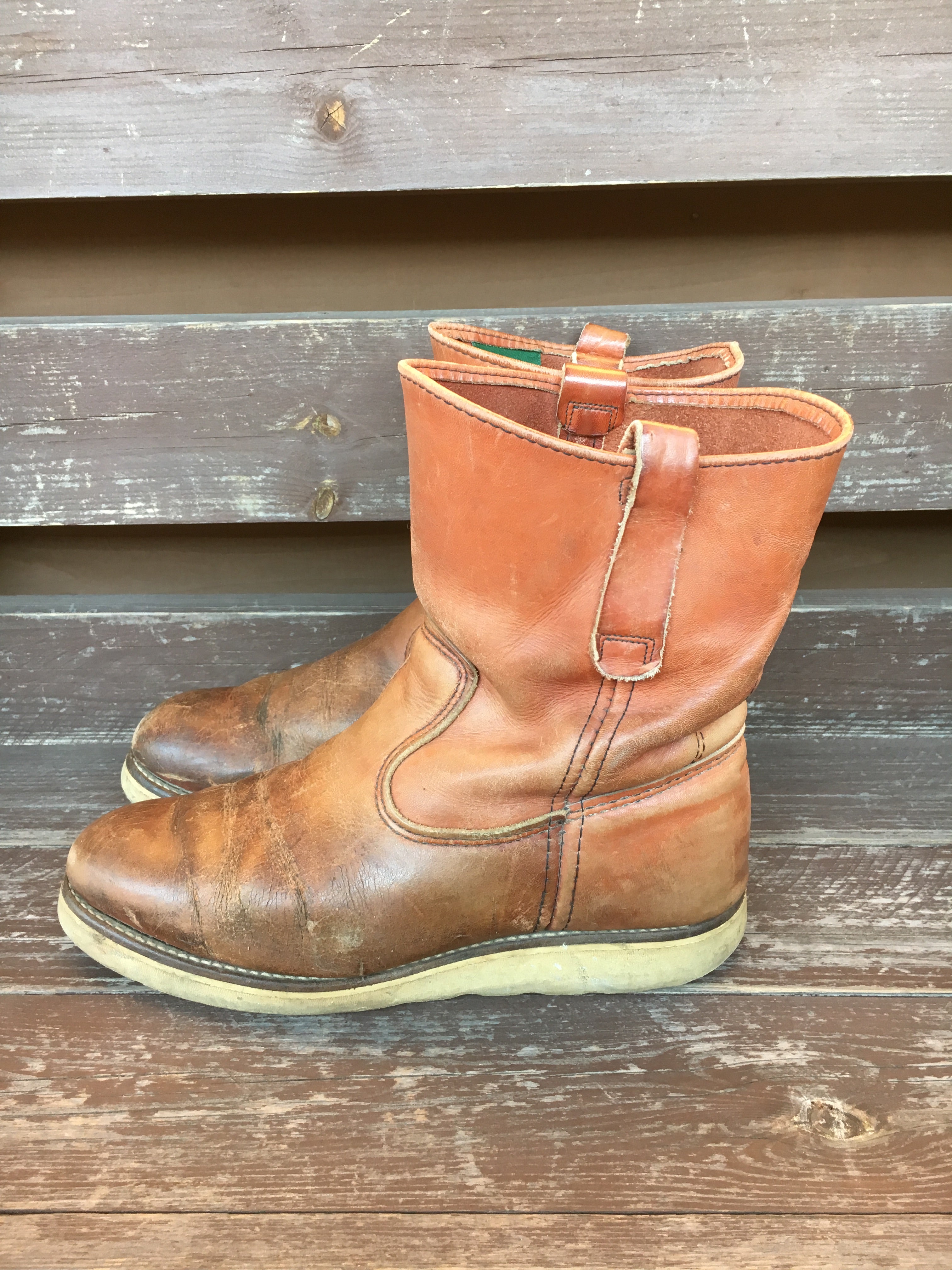 90年代RED WING(レッドウィング)「ペコスブーツ(緑犬タグ)」 | 古着屋