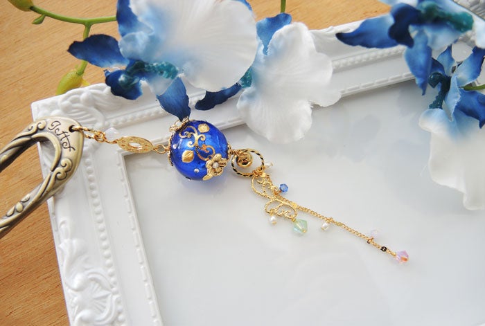 新作かんざし「瑠璃夜」 | 京都 清水坂ガラス館