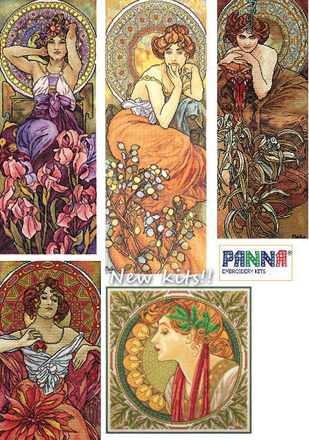 アルフォンス・ミュシャキット新入荷 | クロスステッチ館 | 刺繍材料の