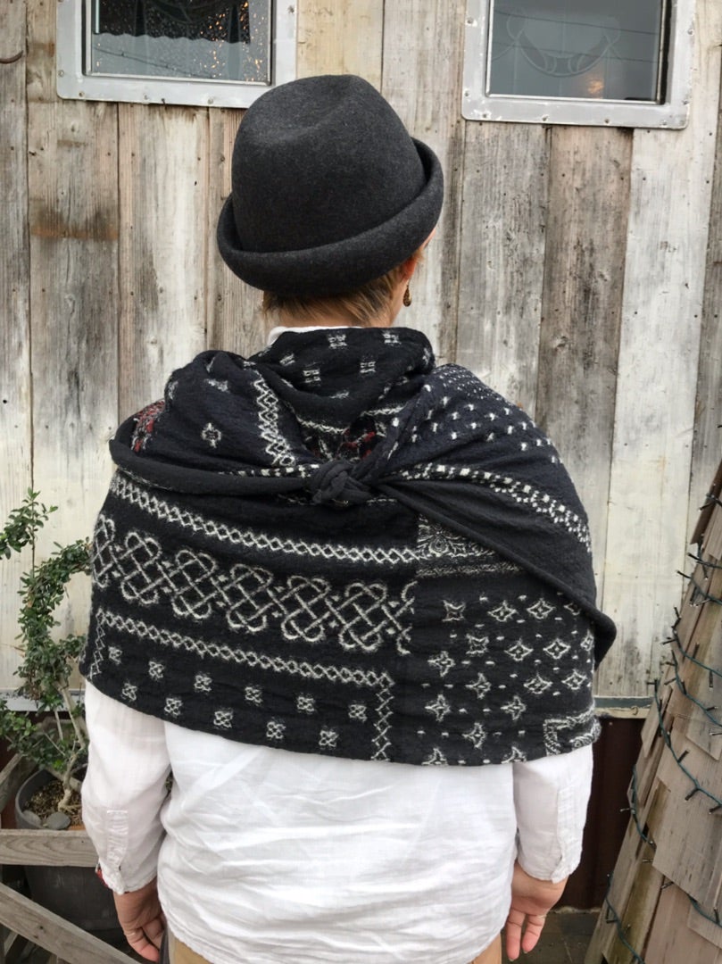 KAPITAL 縮絨ウールバンダナパッチワークマフラー | TAKE FIVE（テイク