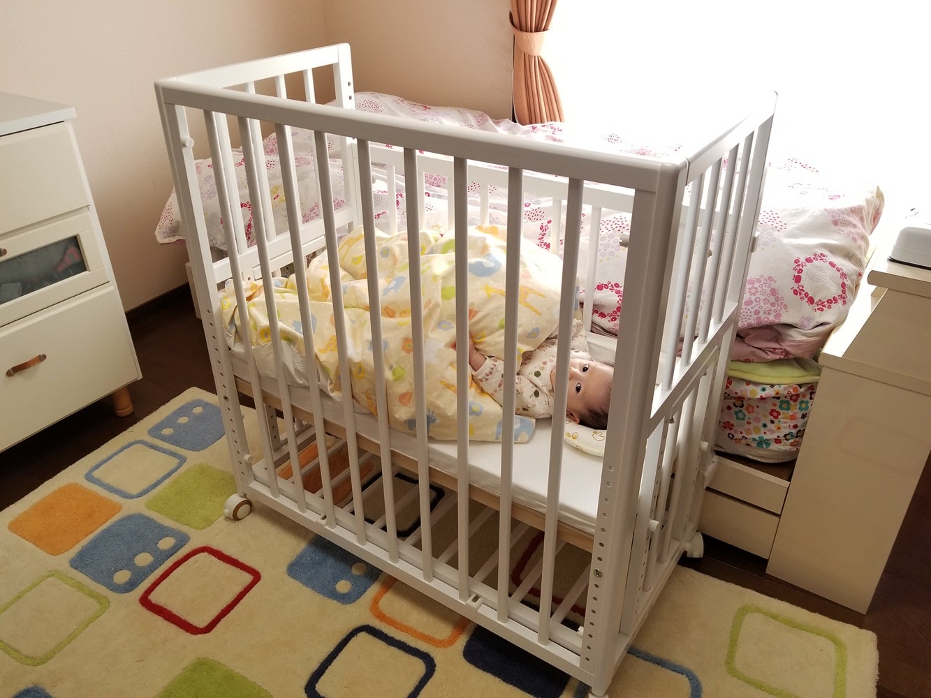 スタッフが使ってみました！】そいねーる＋ロング ベビーベッド