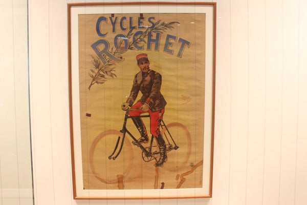 フランスの自転車メーカー「Cycles Aluminium」の古い広告看板です