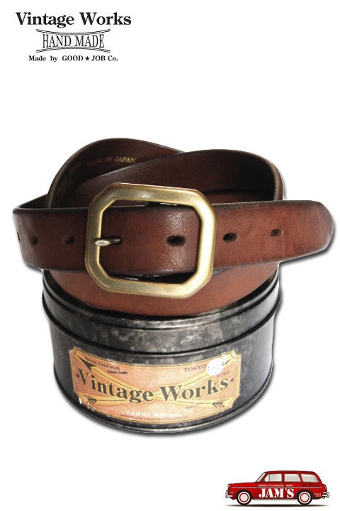 Vintage Works」 細レザーベルト ブラウン＆ブラック再入荷しました