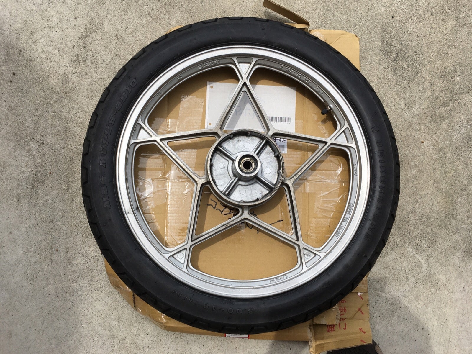 GN125 GS125星型キャストホイール（状態確認） | 平社員's LIFE